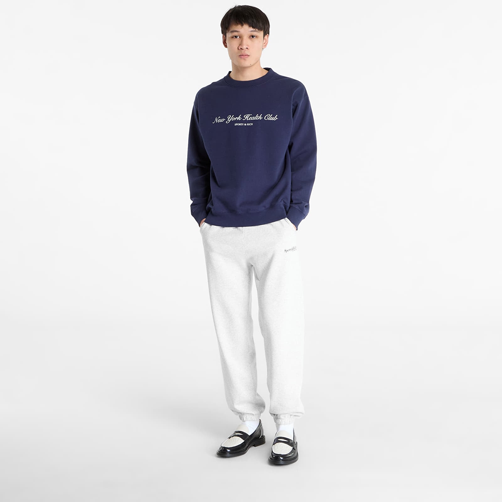 Sudaderas Sporty & Rich NY Health Club Crewneck UNISEX Dark Navy