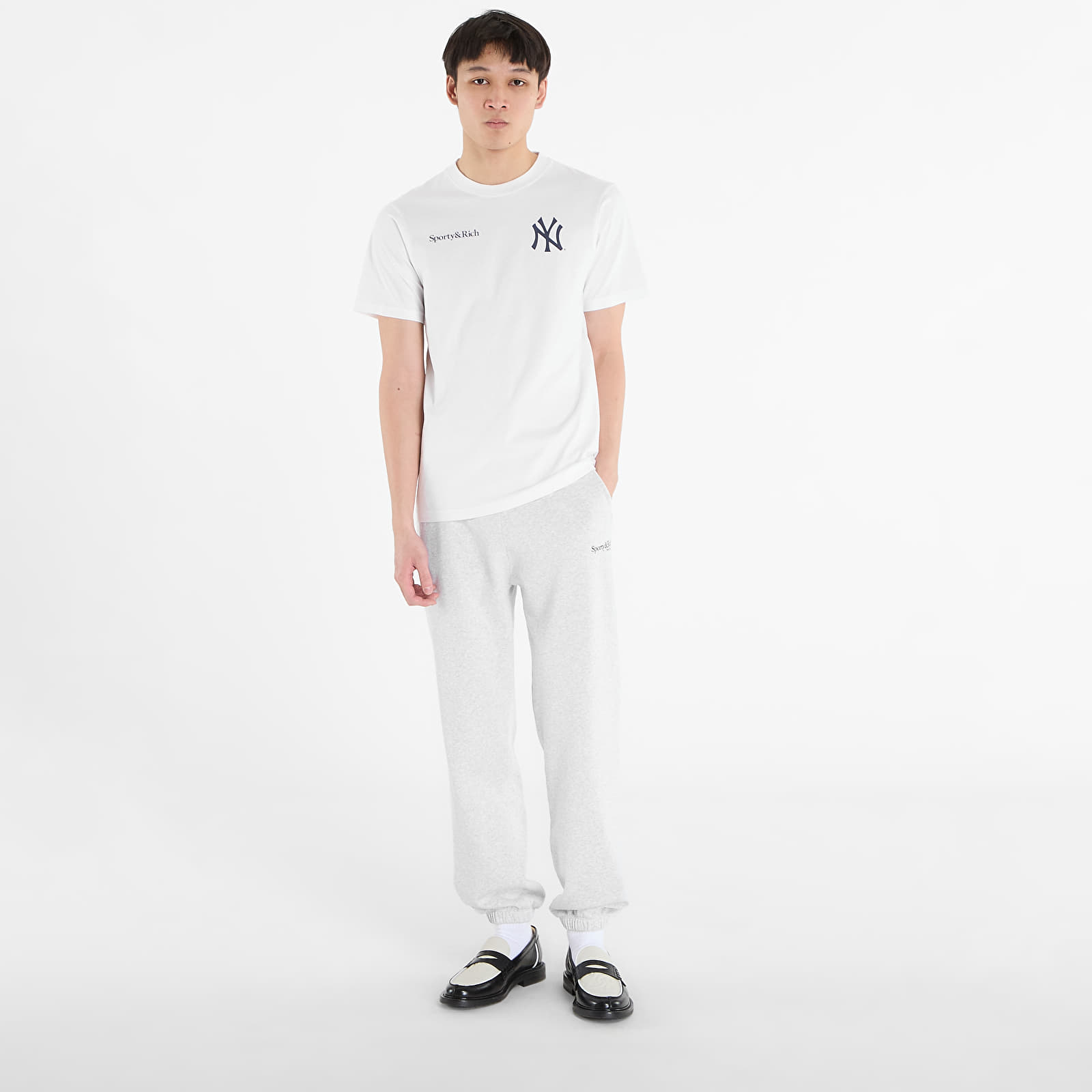 T-shirts Sporty & Rich Yankees Curve T-Shirt UNISEX White