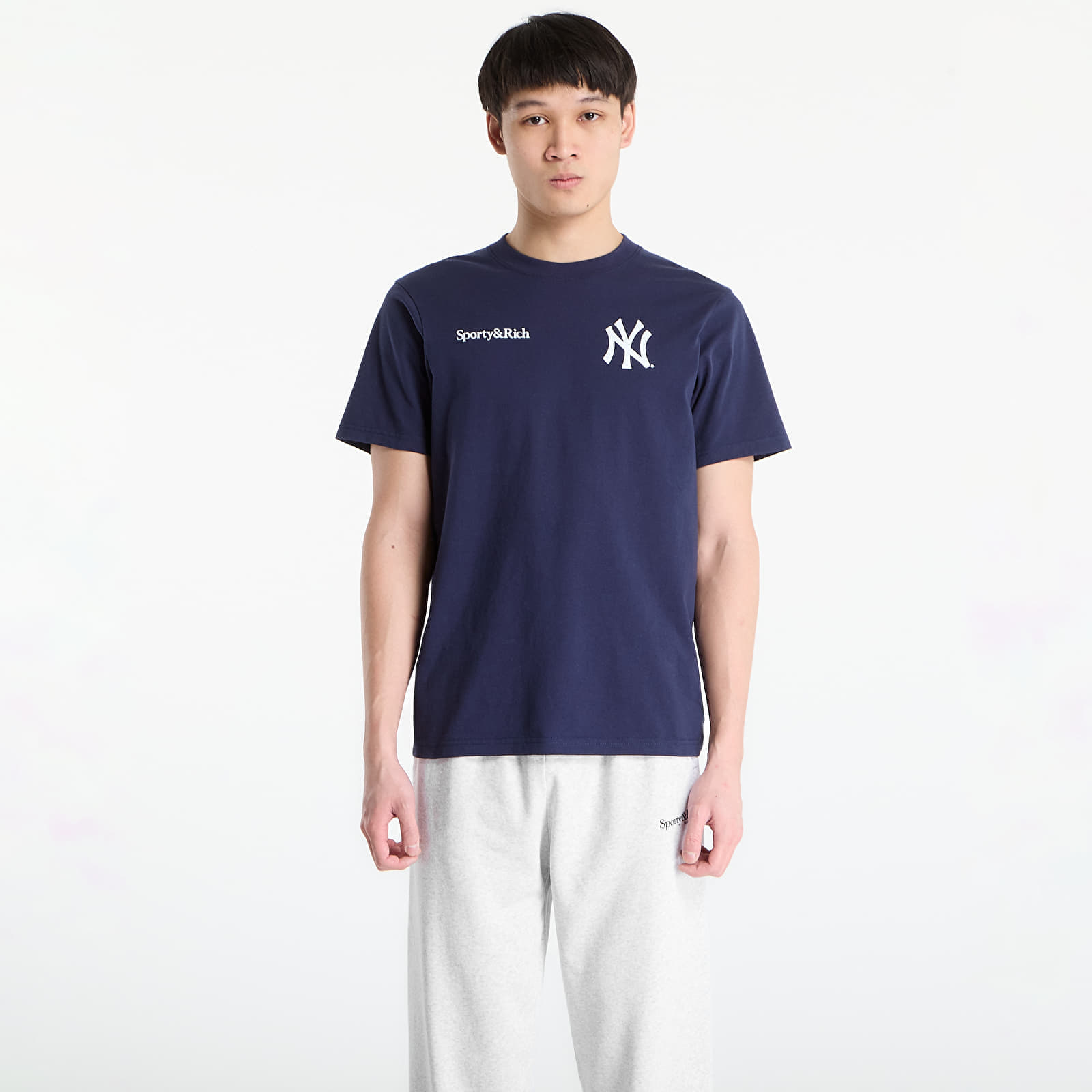 Tricou Sporty & Rich Yankees Curve T-Shirt UNISEX Dark Navy S