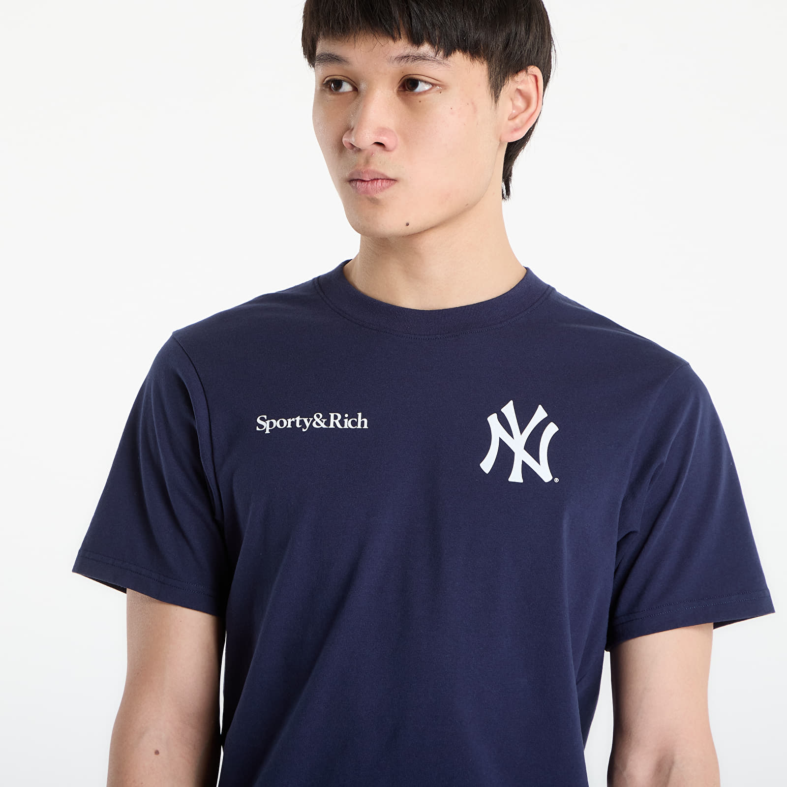 T-shirts Sporty & Rich Yankees Curve T-Shirt UNISEX Dark Navy
