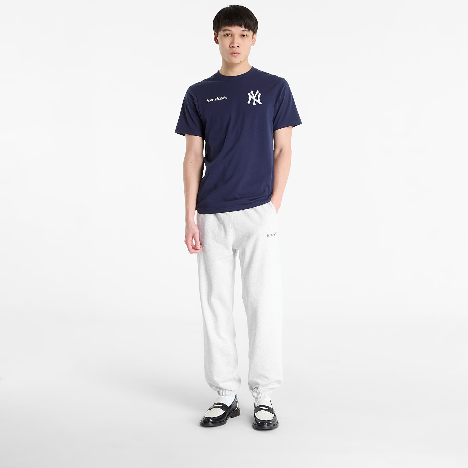 T-shirts Sporty & Rich Yankees Curve T-Shirt UNISEX Dark Navy