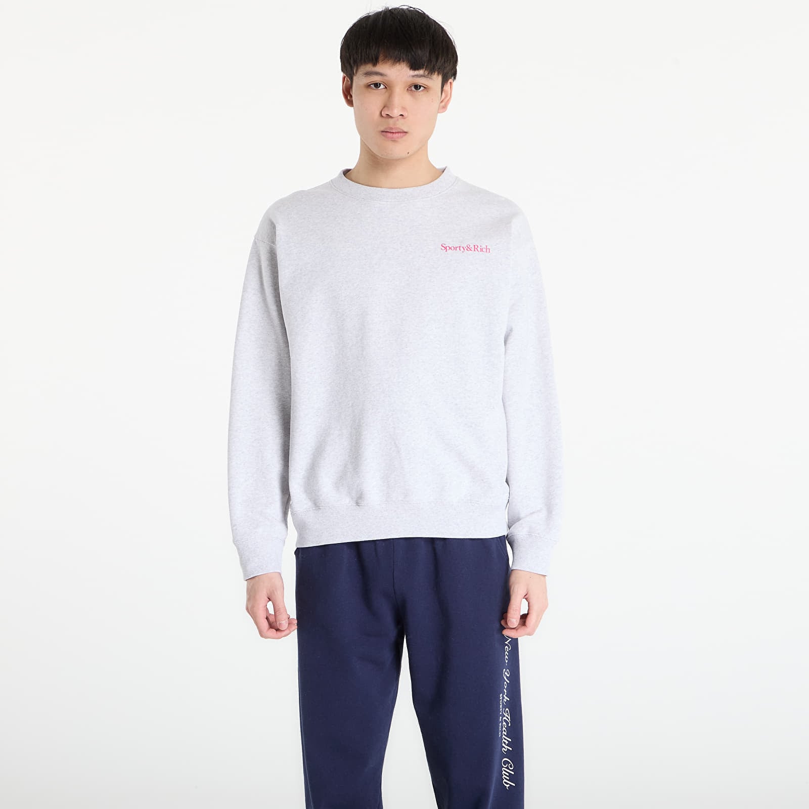 Sweatshirt Sporty & Rich NY Motion Crewneck UNISEX Heather Gray M
