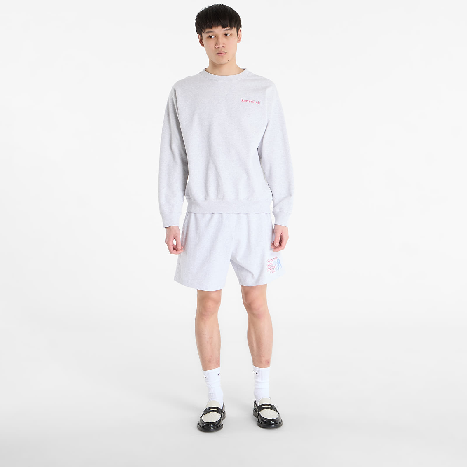 Shorts Sporty & Rich NY Motion Gym Short UNISEX Heather Gray