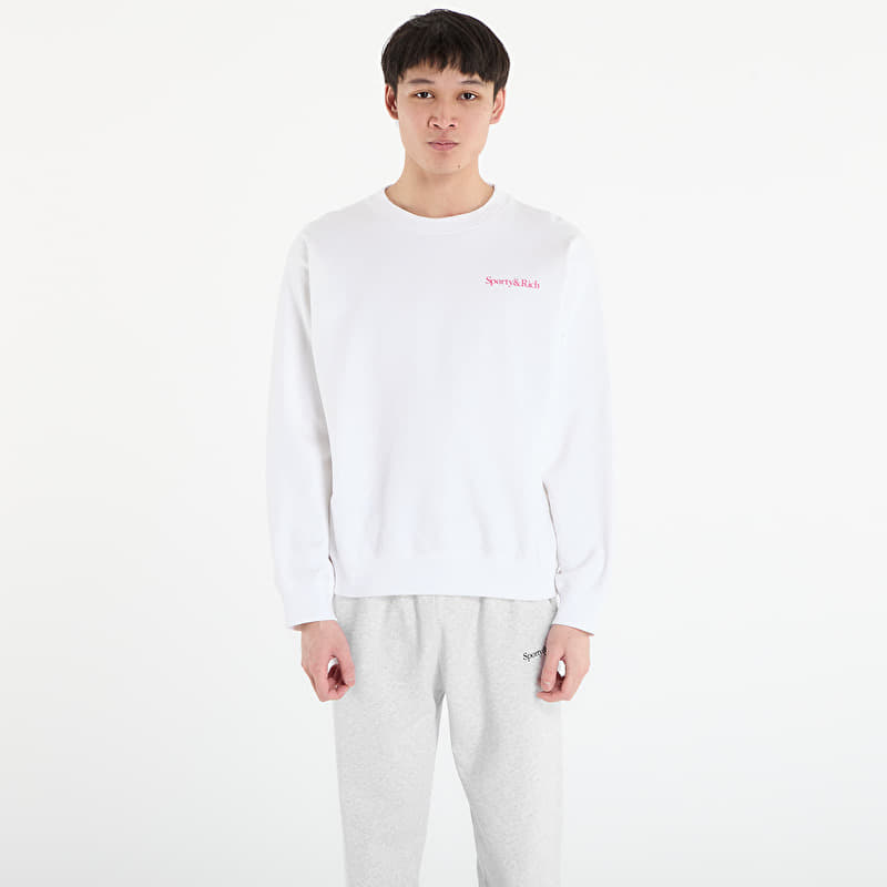 Mikina Sporty & Rich NY Motion Crewneck UNISEX White