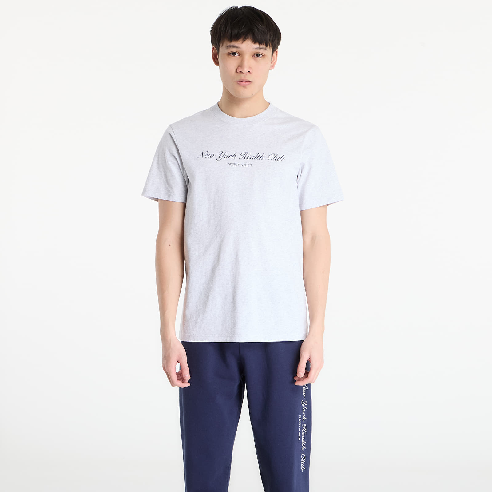 Tricou Sporty & Rich NY Health Club T-Shirt UNISEX Heather Gray M