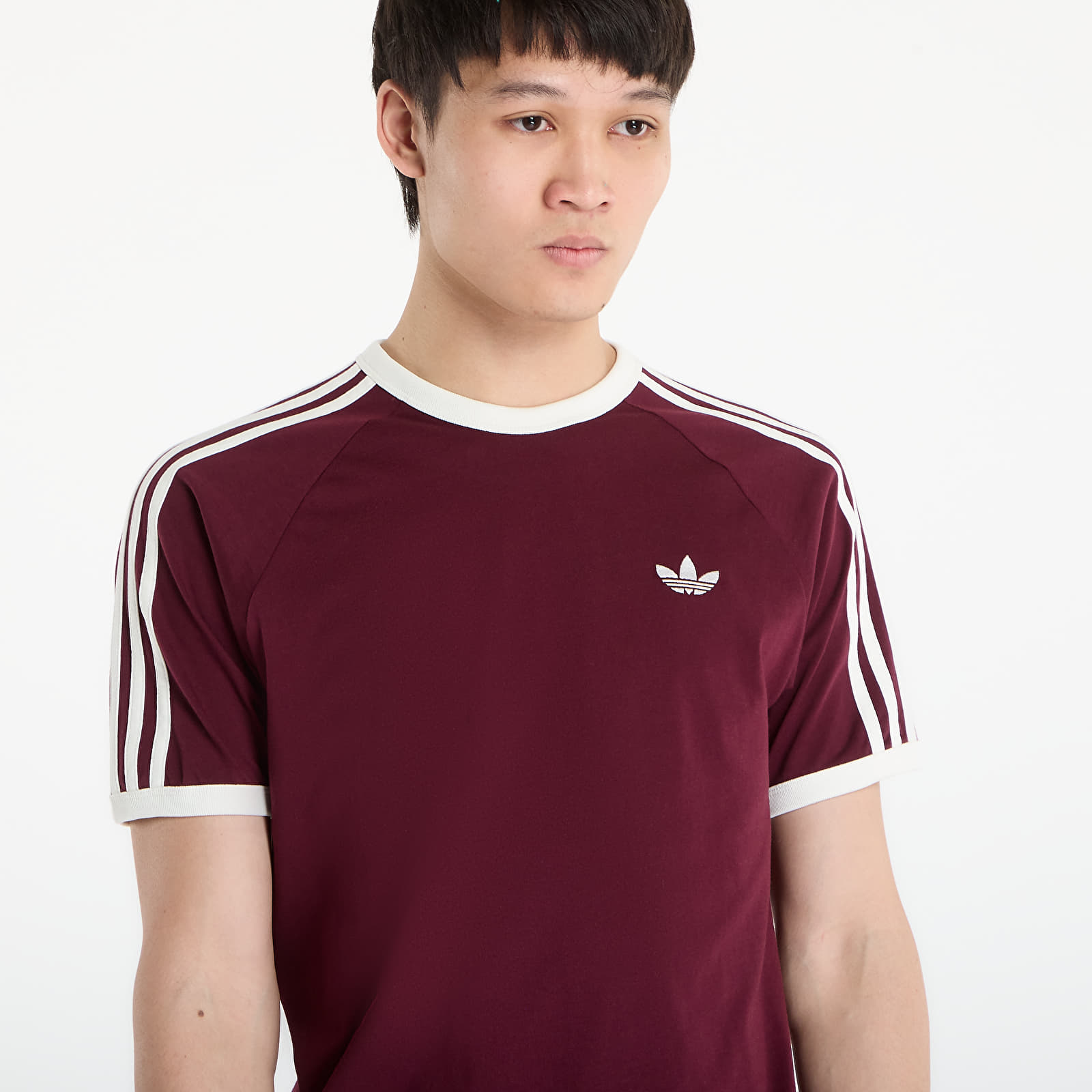 T-paidat adidas 3S Tee Maroon/ Off White