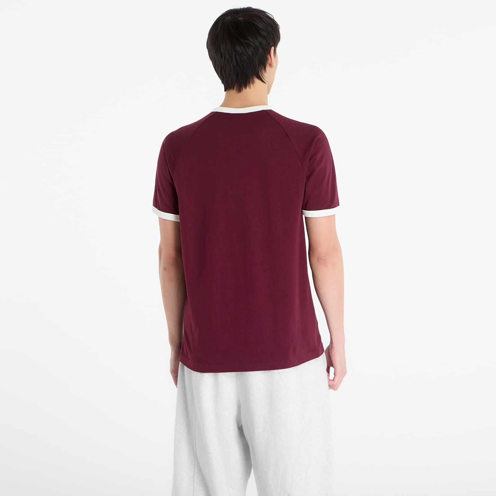 T-paidat adidas 3S Tee Maroon/ Off White