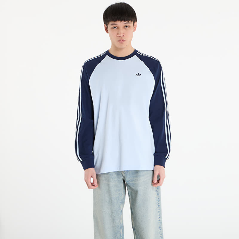T-shirt adidas Britcore Long Sleeve Cali T-Shirt Crystal Sky/ Night Indigo