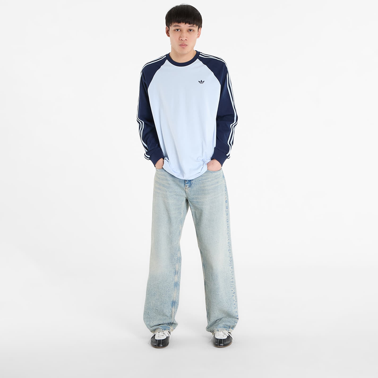 Majice T-shirt adidas Bc Ls Cali Tee Crsk/ Night Indigo