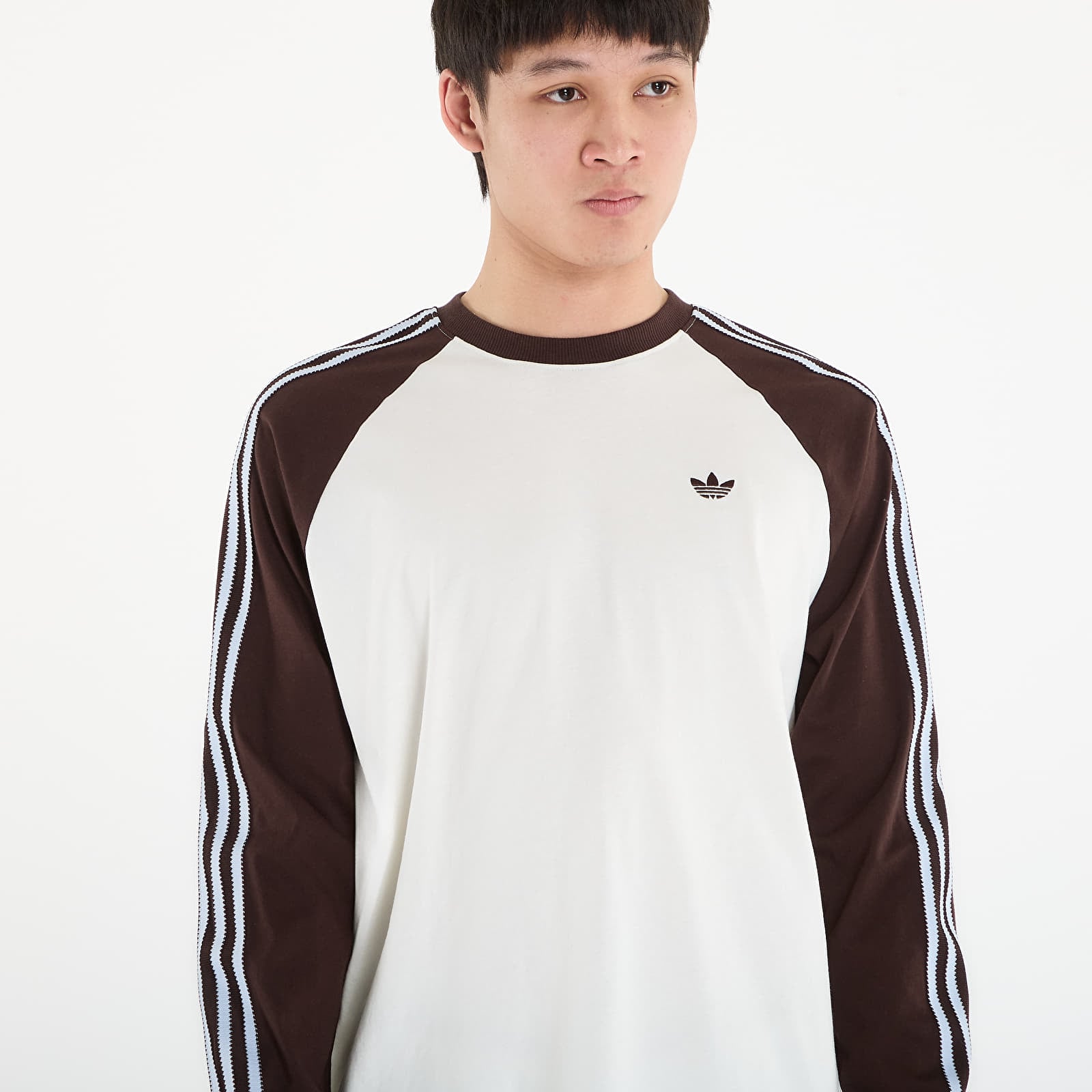 Majice T-shirt adidas Bc Ls Cali Tee Off White/ Auco
