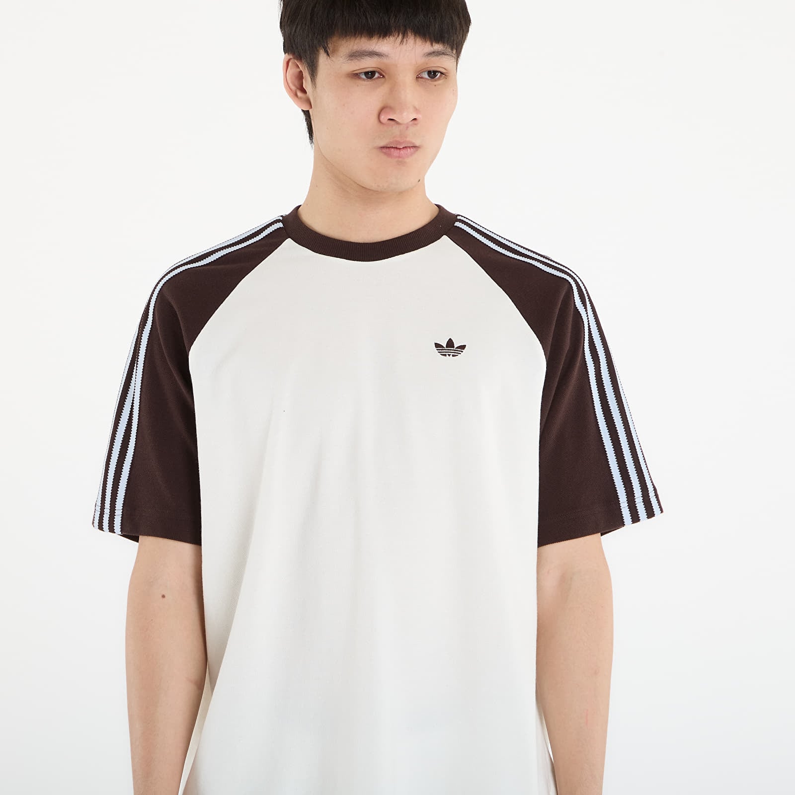 Majice T-shirt adidas Britcore Ringer Off White/ Auco