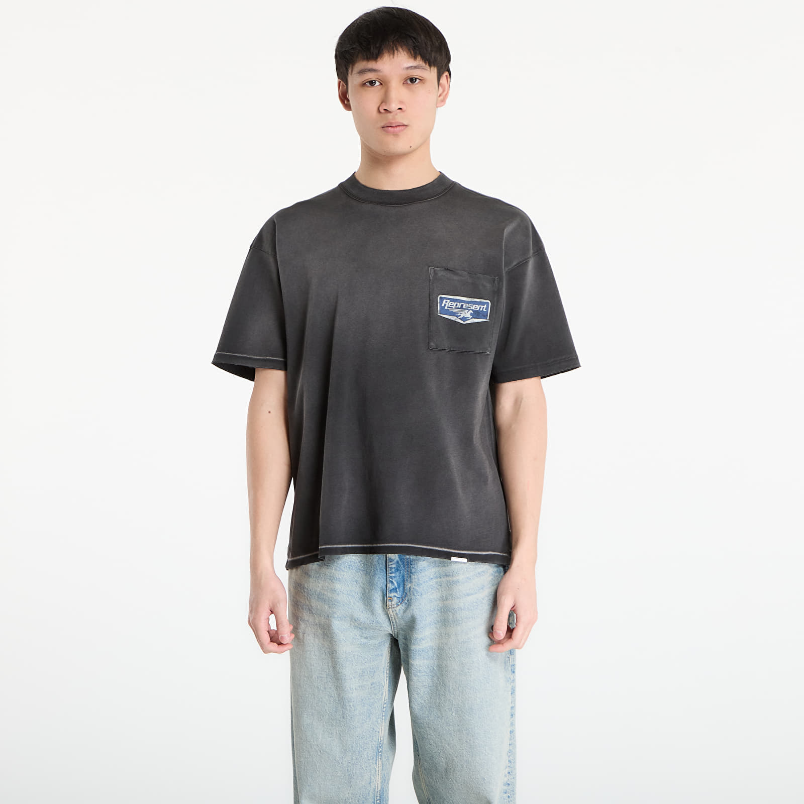 Tricou REPRESENT Nothing Faster T-Shirt UNISEX Stained Black L