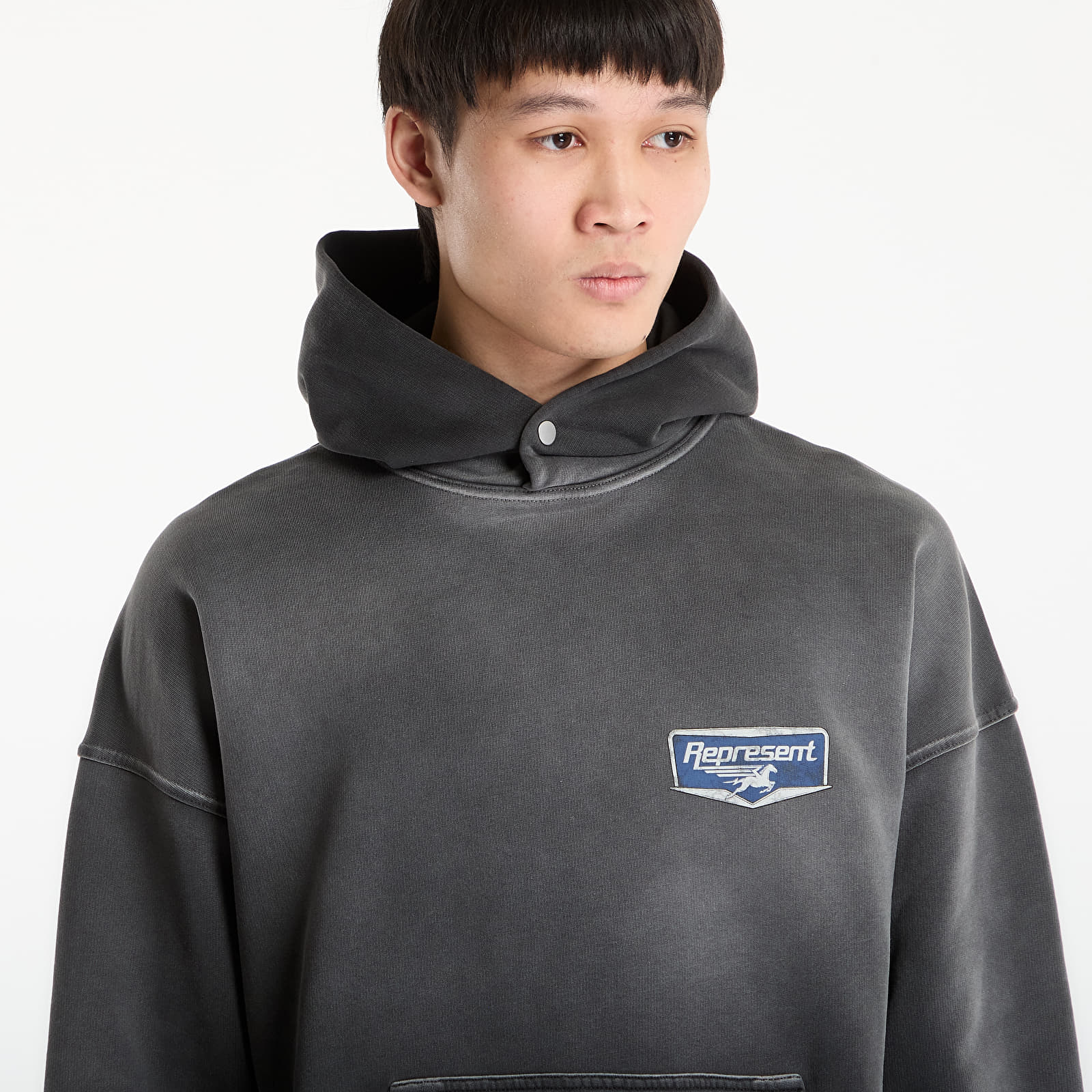 Sudaderas REPRESENT Nothing Faster Hoodie UNISEX Stained Black