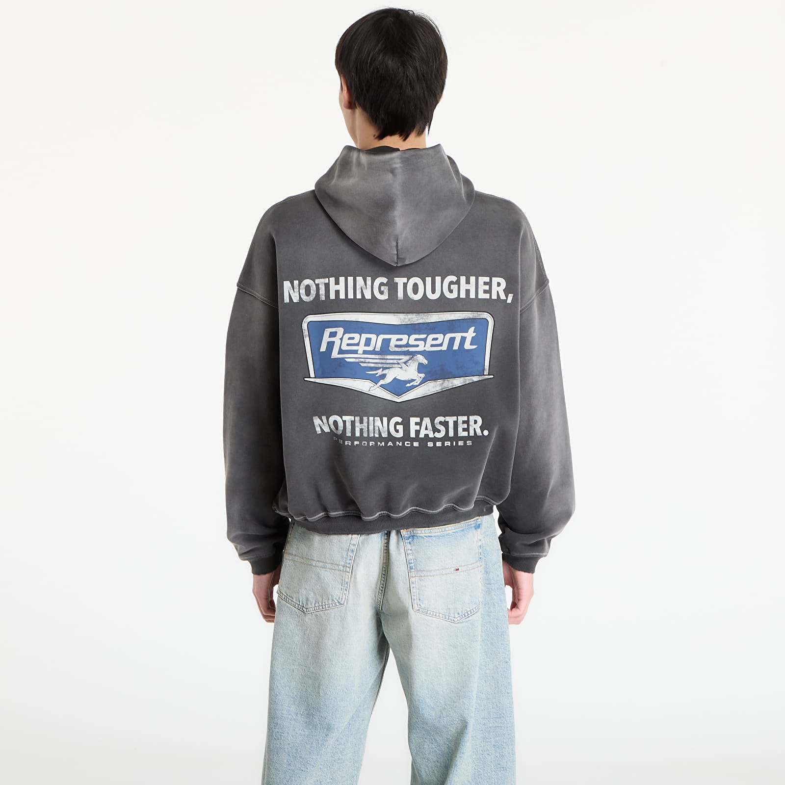 Sudaderas REPRESENT Nothing Faster Hoodie UNISEX Stained Black