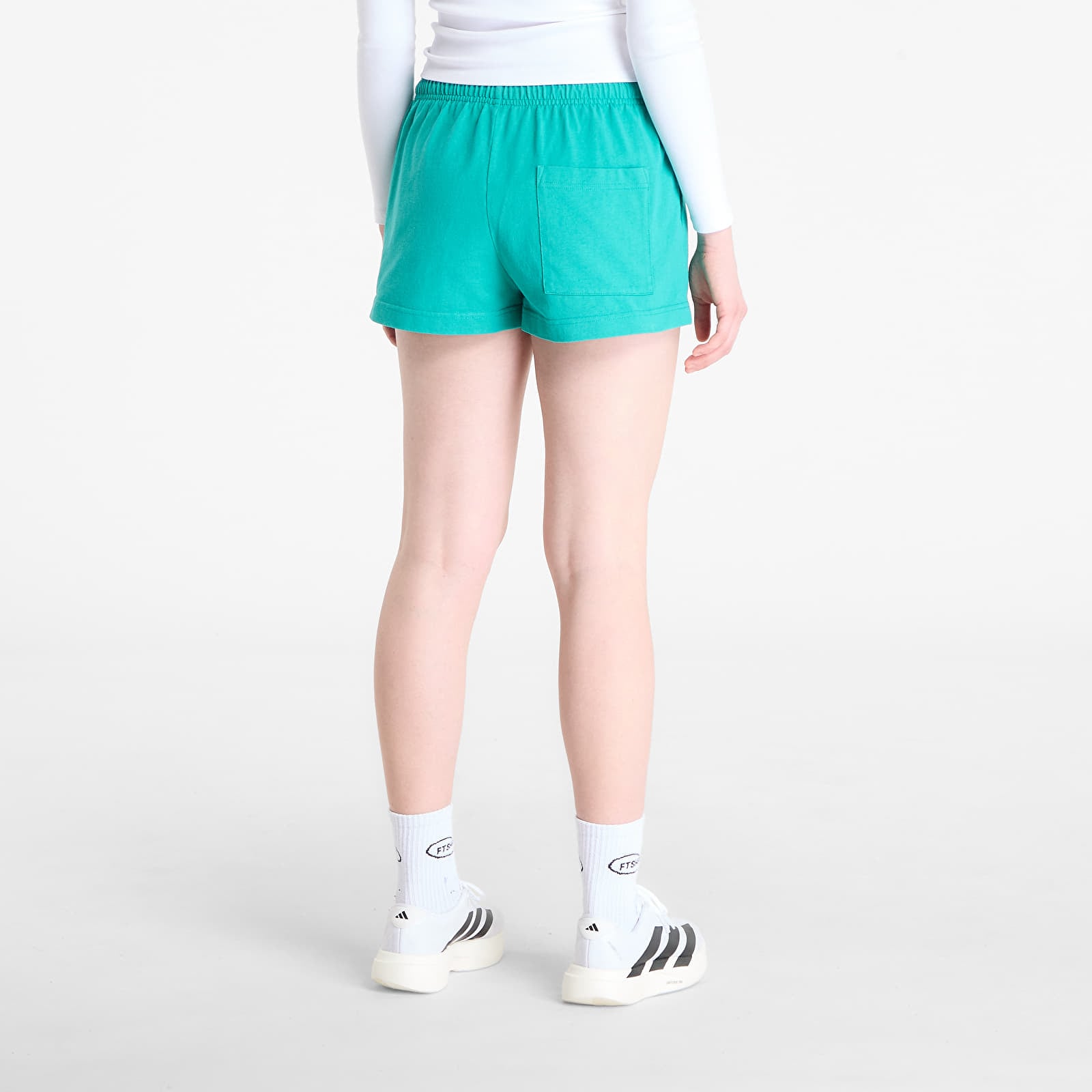 Shorts Sporty & Rich Spellout Embroidered Disco Short Spring Green