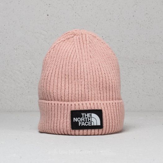 Hats The North Face The Logo Box Cuffed Beanie Misty Rose Footshop