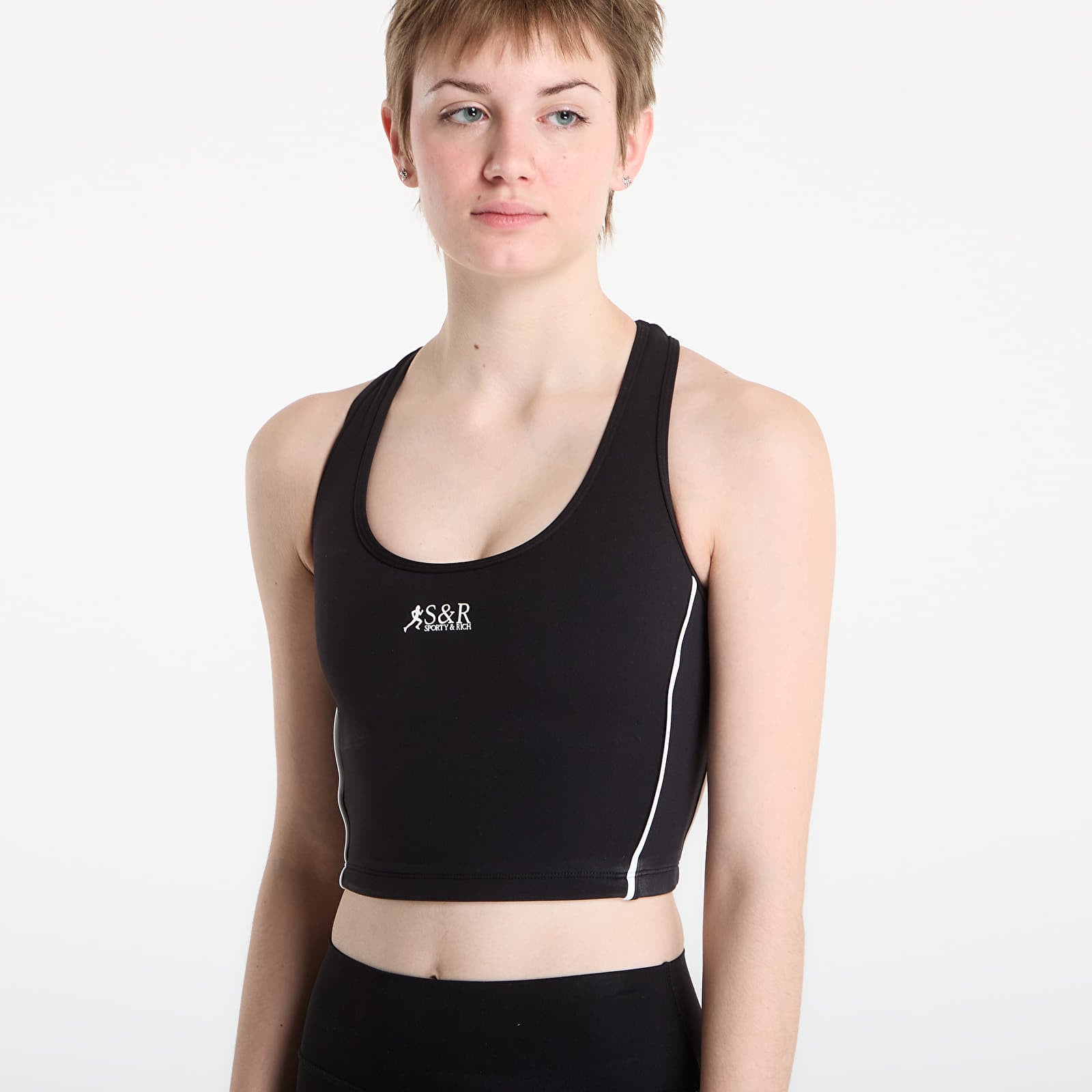 Leibchen Sporty & Rich SR Runner Sports Tank Black