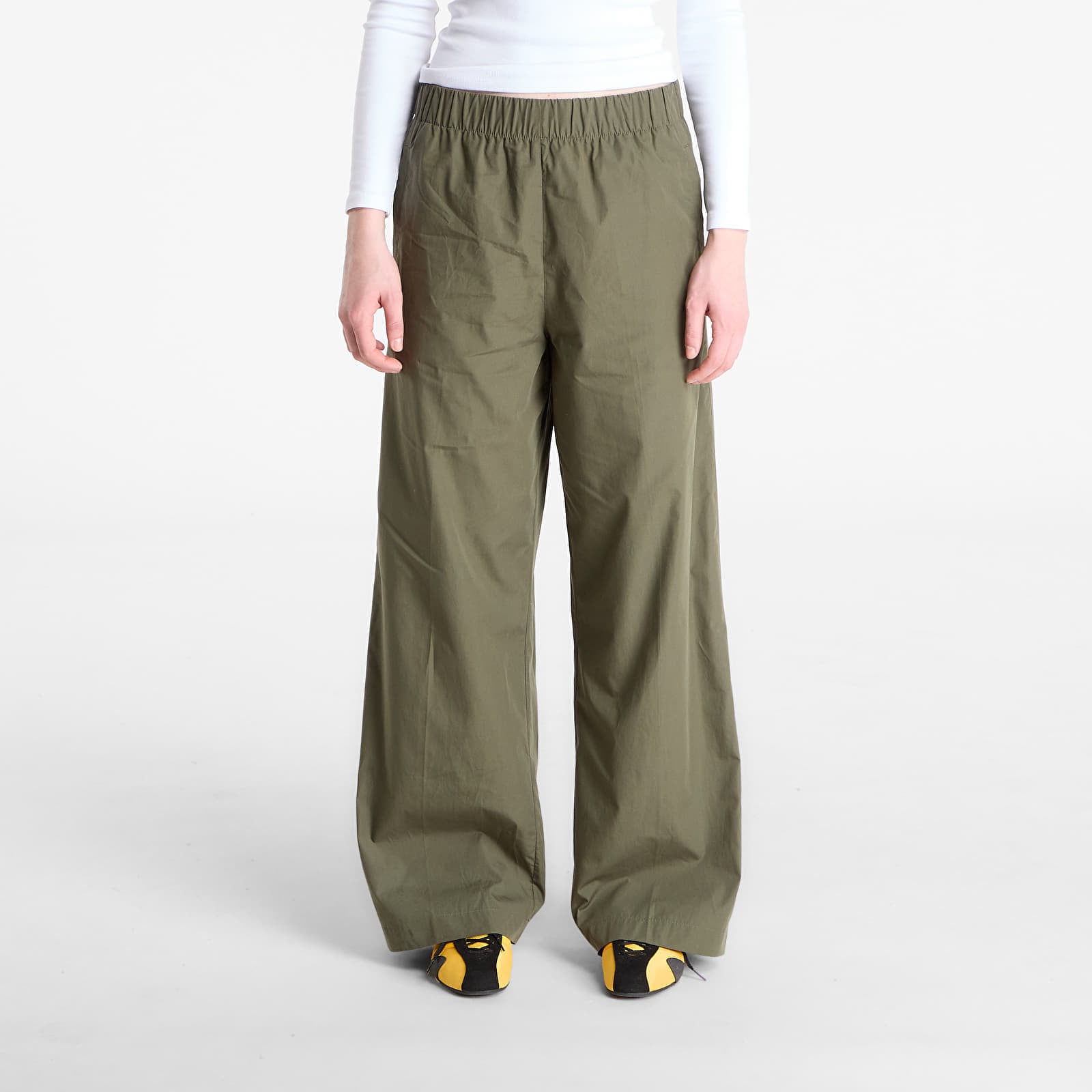 Pantaloni Calvin Klein Jeans Poplin Ewaist Pull O Pants Fatigue M