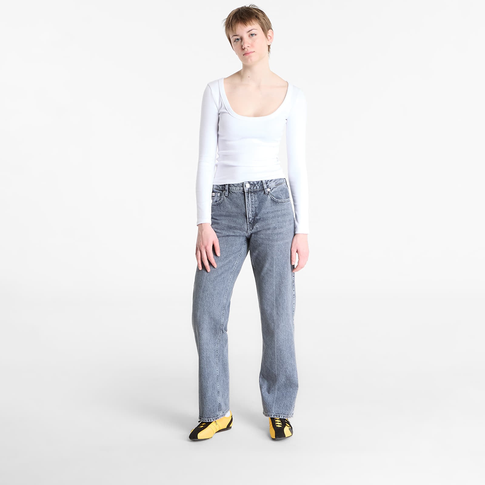 Jeans Calvin Klein Jeans 90S Straight As Jeans Gray