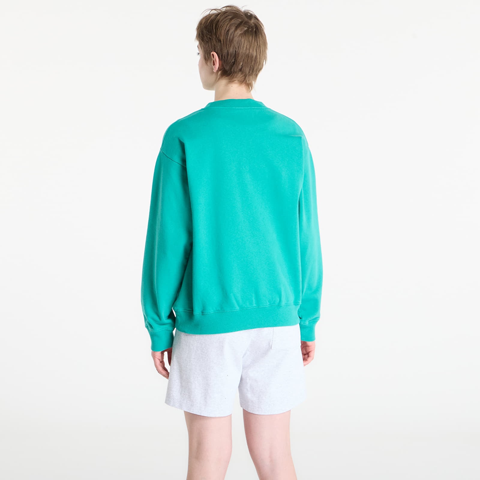 Hoodies en truien Sporty & Rich Spellout Embroidered Crewneck UNISEX Spring Green