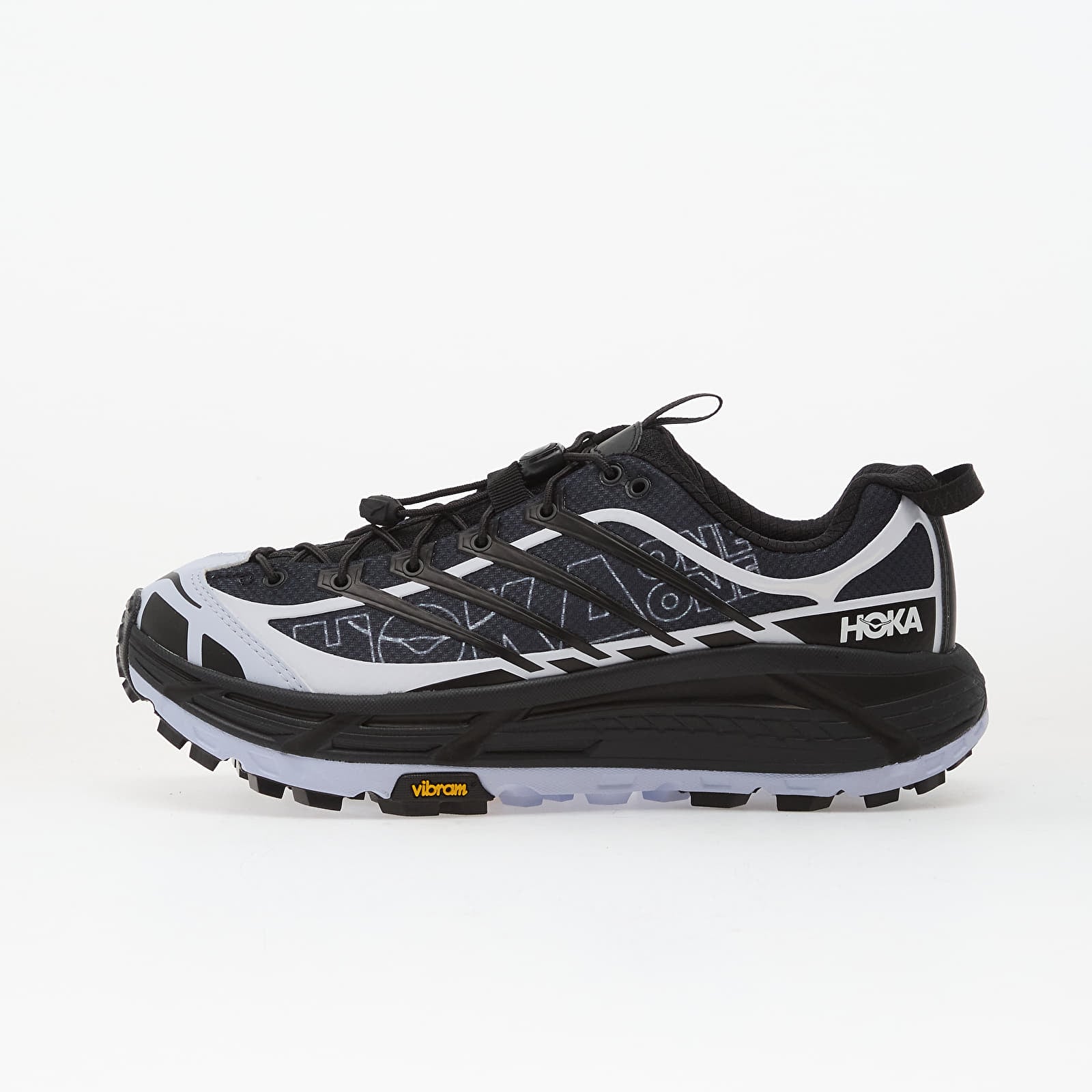 Men's shoes Hoka® U Mafate Three2 Wordmark Carbon Black/ Ambient Blue