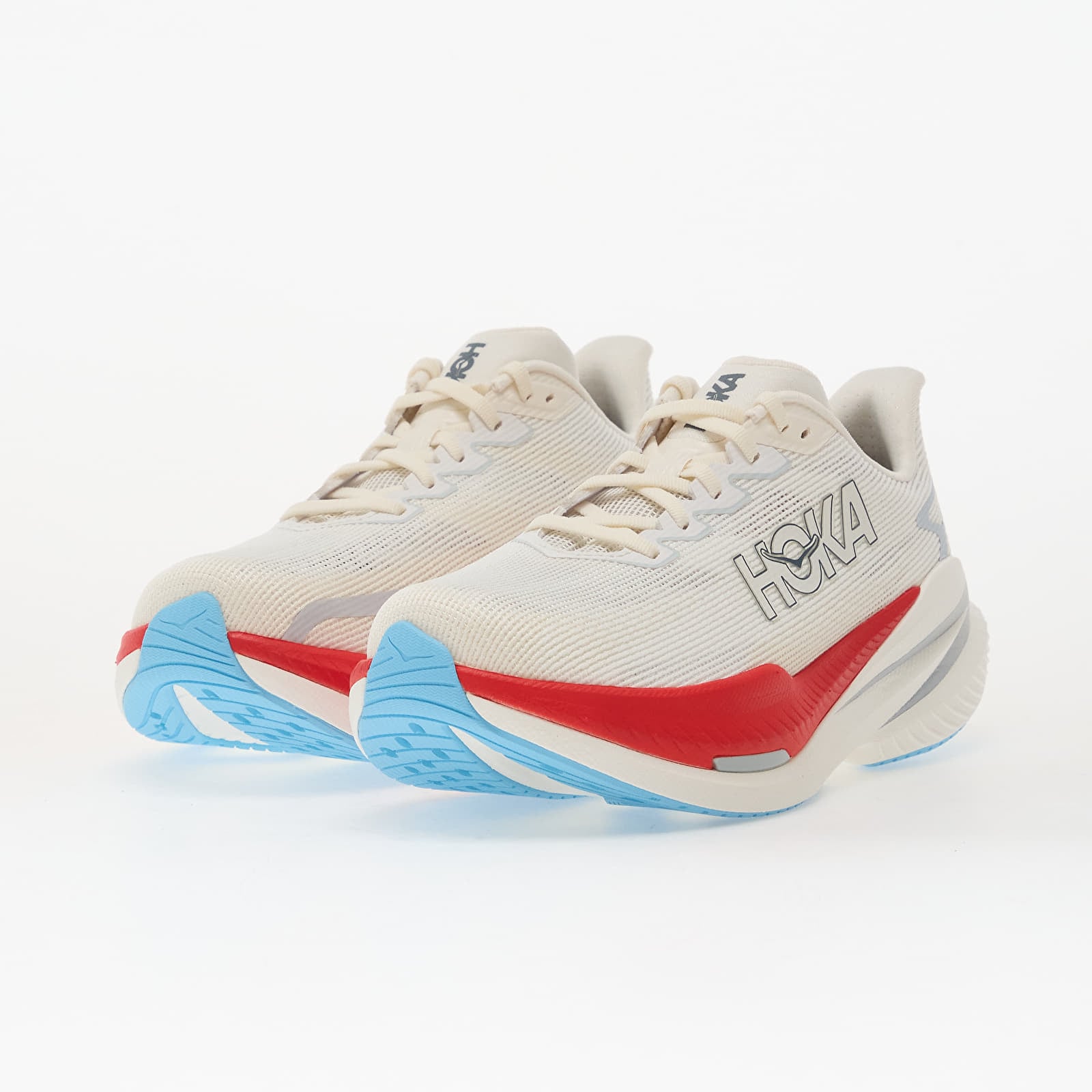 Herren Sneaker und Schuhe Hoka® M Mach X 3 White/ Alabaster