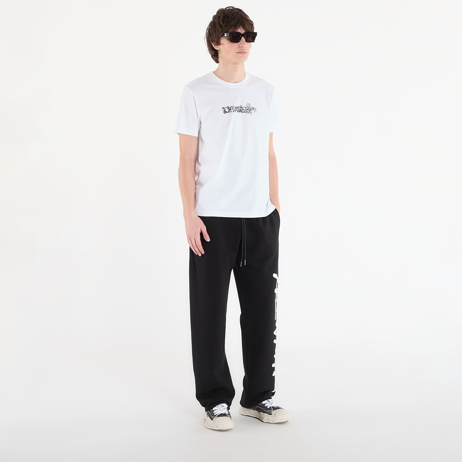 Majice T-shirt Off-White Heraldic Treshold Arrows S/S Slim Tee White
