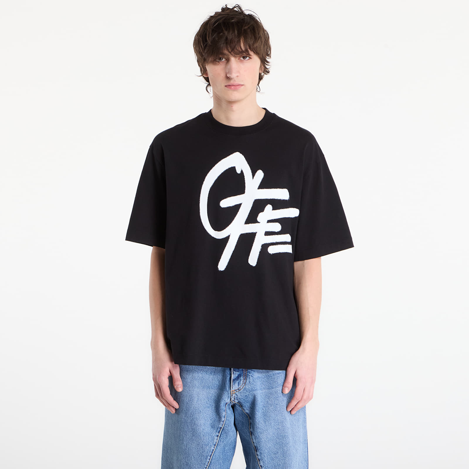 Тениска Off-White Shared Spray Logo S/S Skate Tee Black L