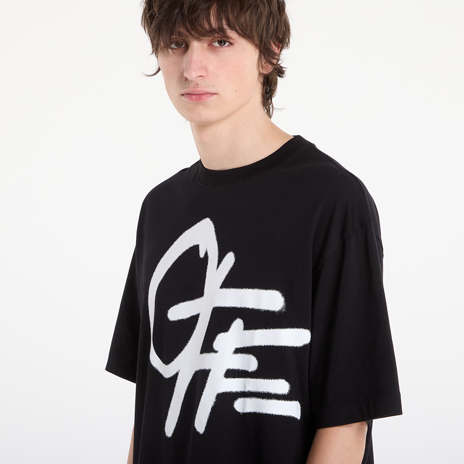 Majice T-shirt Off-White Shared Spray Logo S/S Skate Tee Black