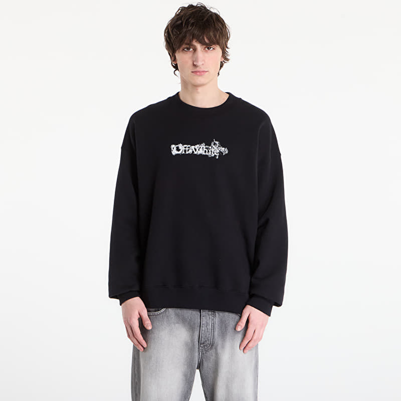 Sweatshirt Off-White Heraldic Treshold Arrows Skate Crewneck Black
