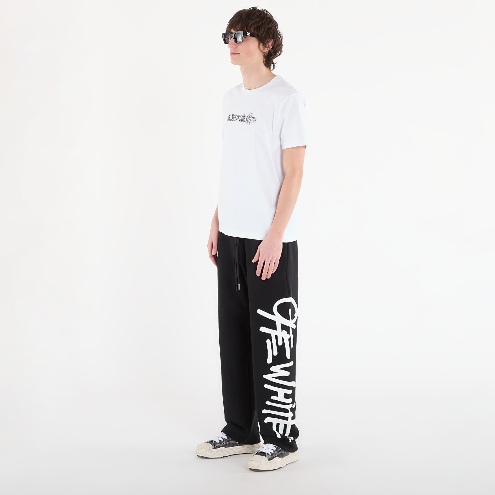 Jogger bikses Off-White Shared Spray Logo Sweatpant Black