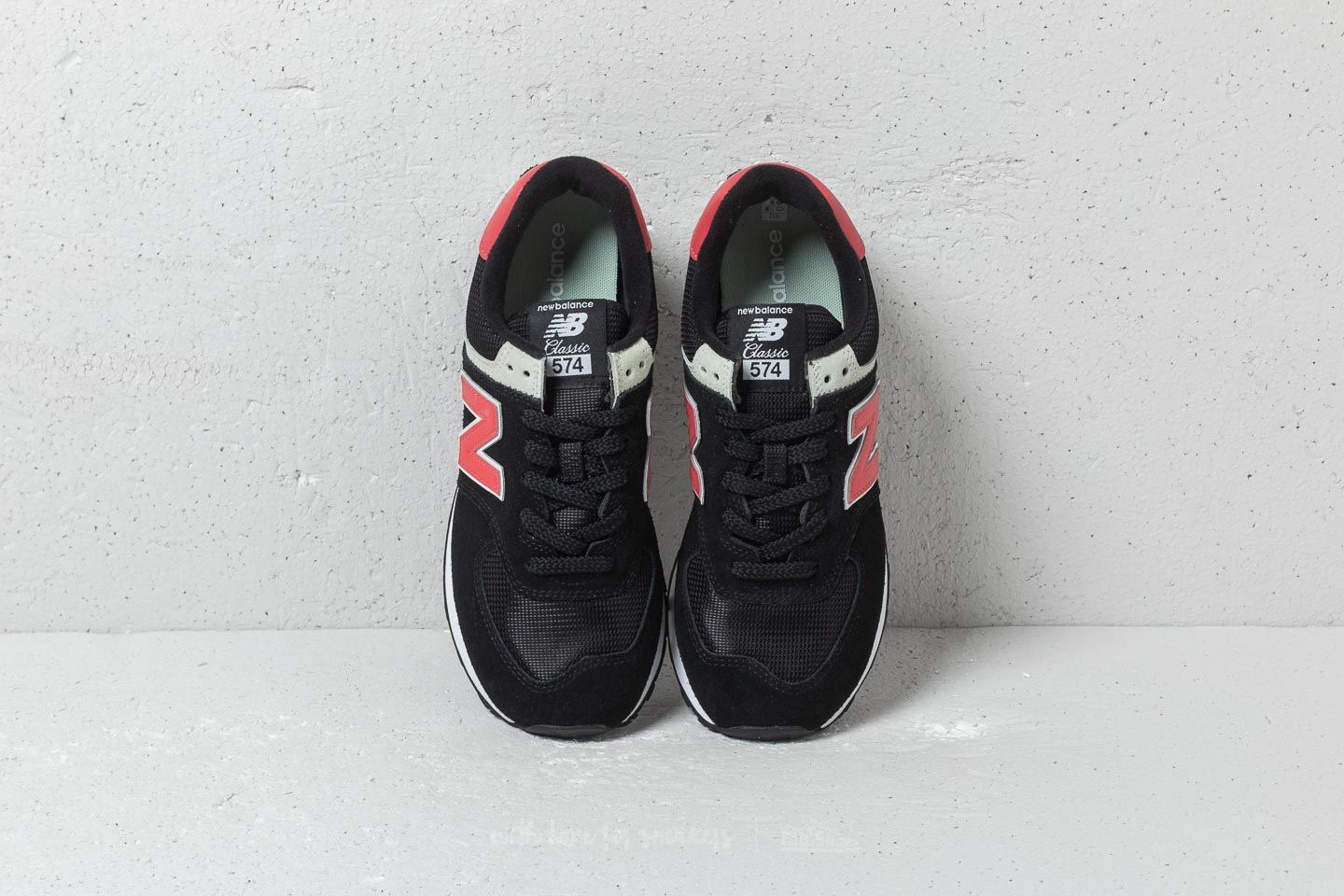 New balance 574 black red hotsell