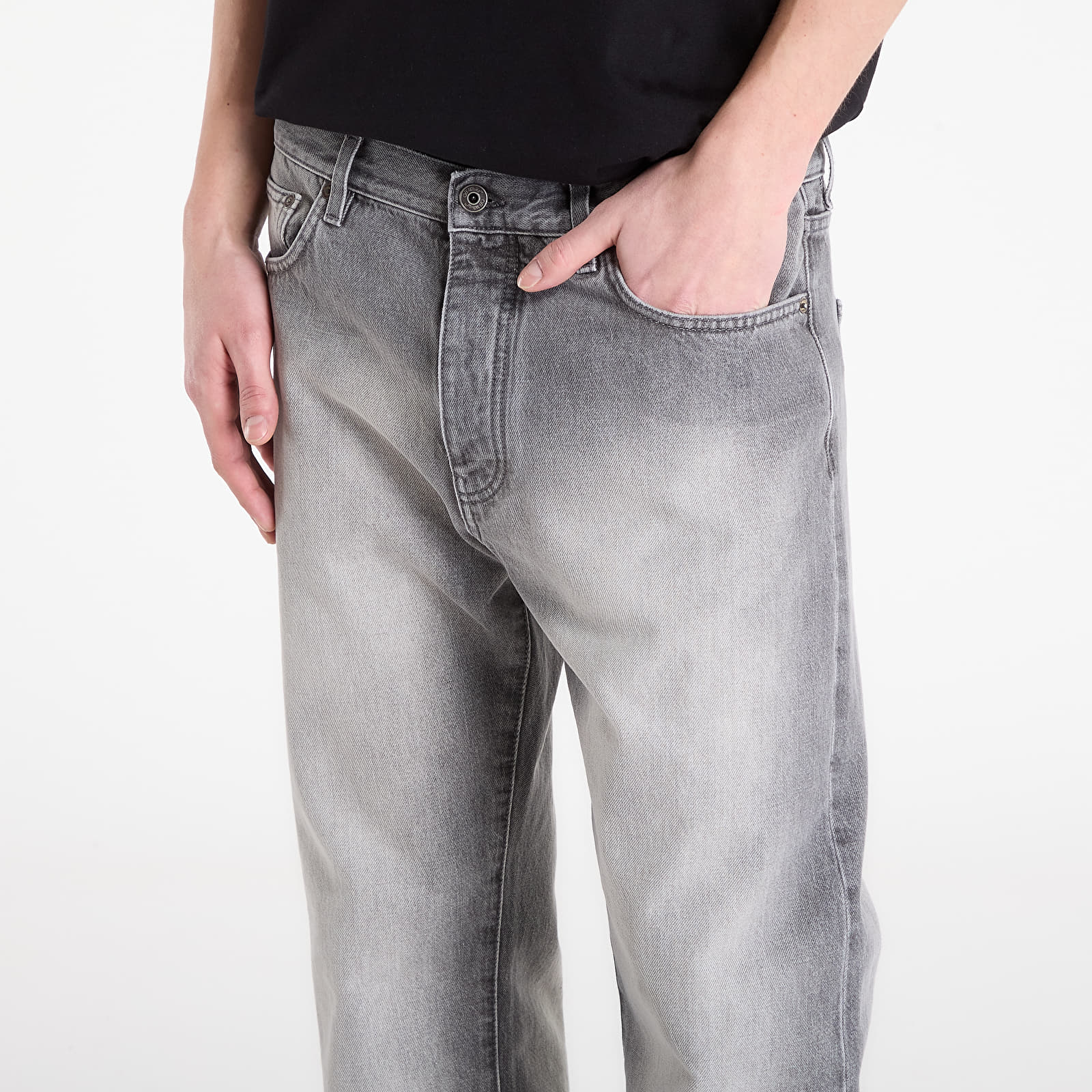 Jeans Off-White Diag Slim Relaxed Jeans Sun-Faded Grey