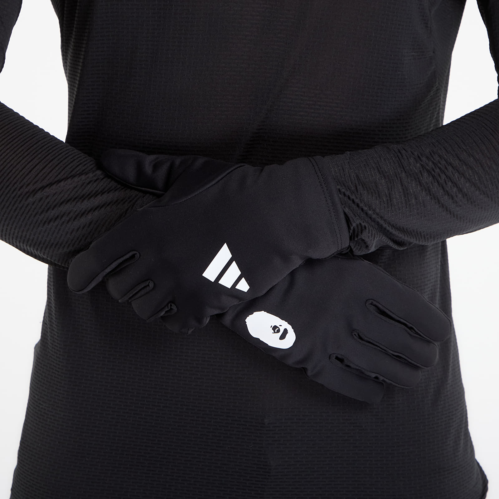 Handsker adidas x BAPE CAMO GLOVE Black/ Semi Lucid Fuchsia