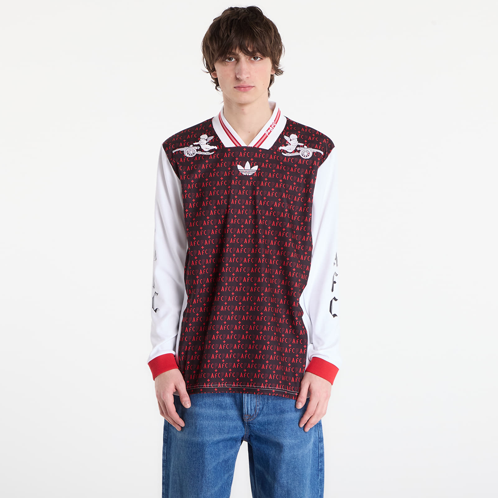 Мужской трикотаж adidas Arsenal Fc Places+Faces Lifestyler Jersey Black/ White