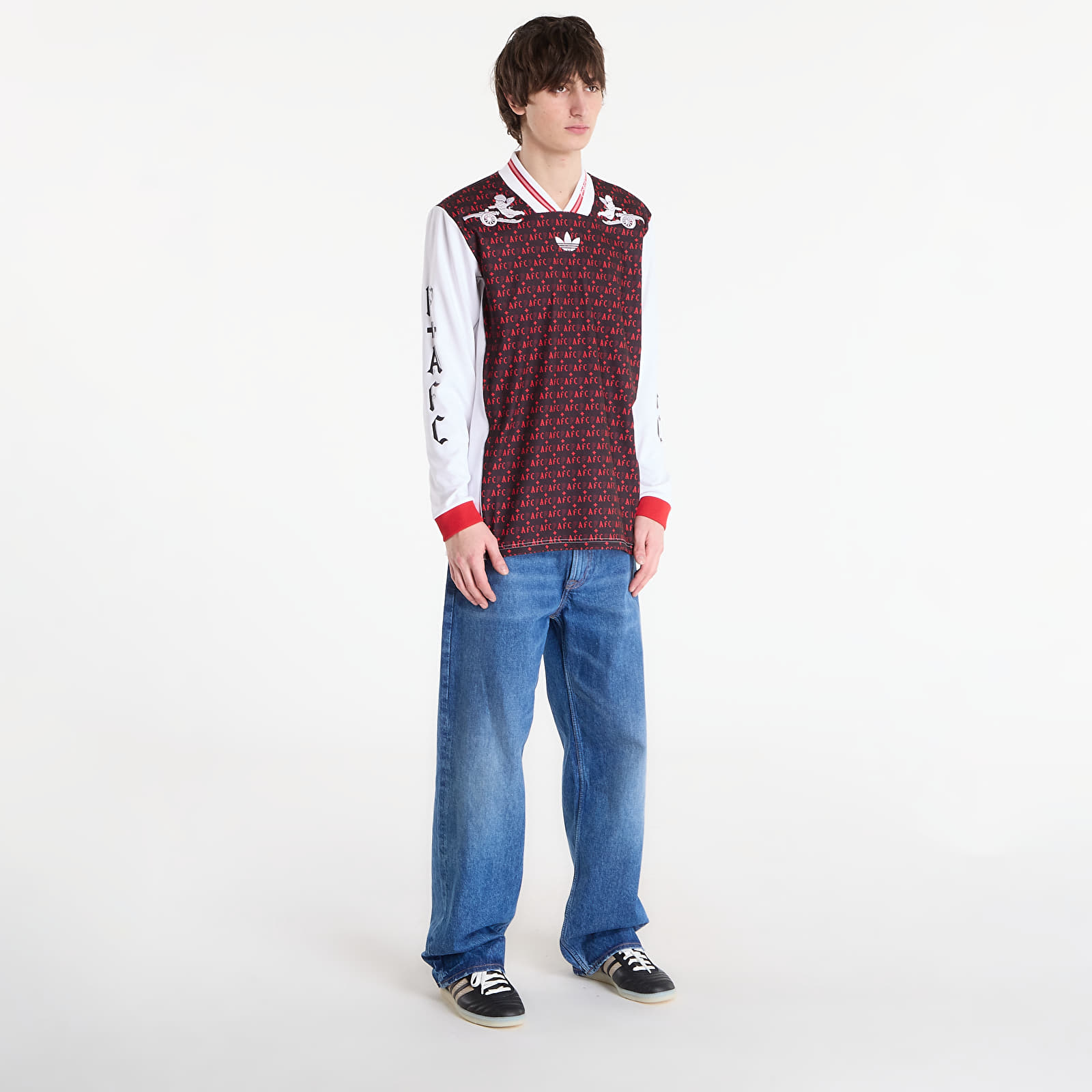 Мужской трикотаж adidas Arsenal Fc Places+Faces Lifestyler Jersey Black/ White