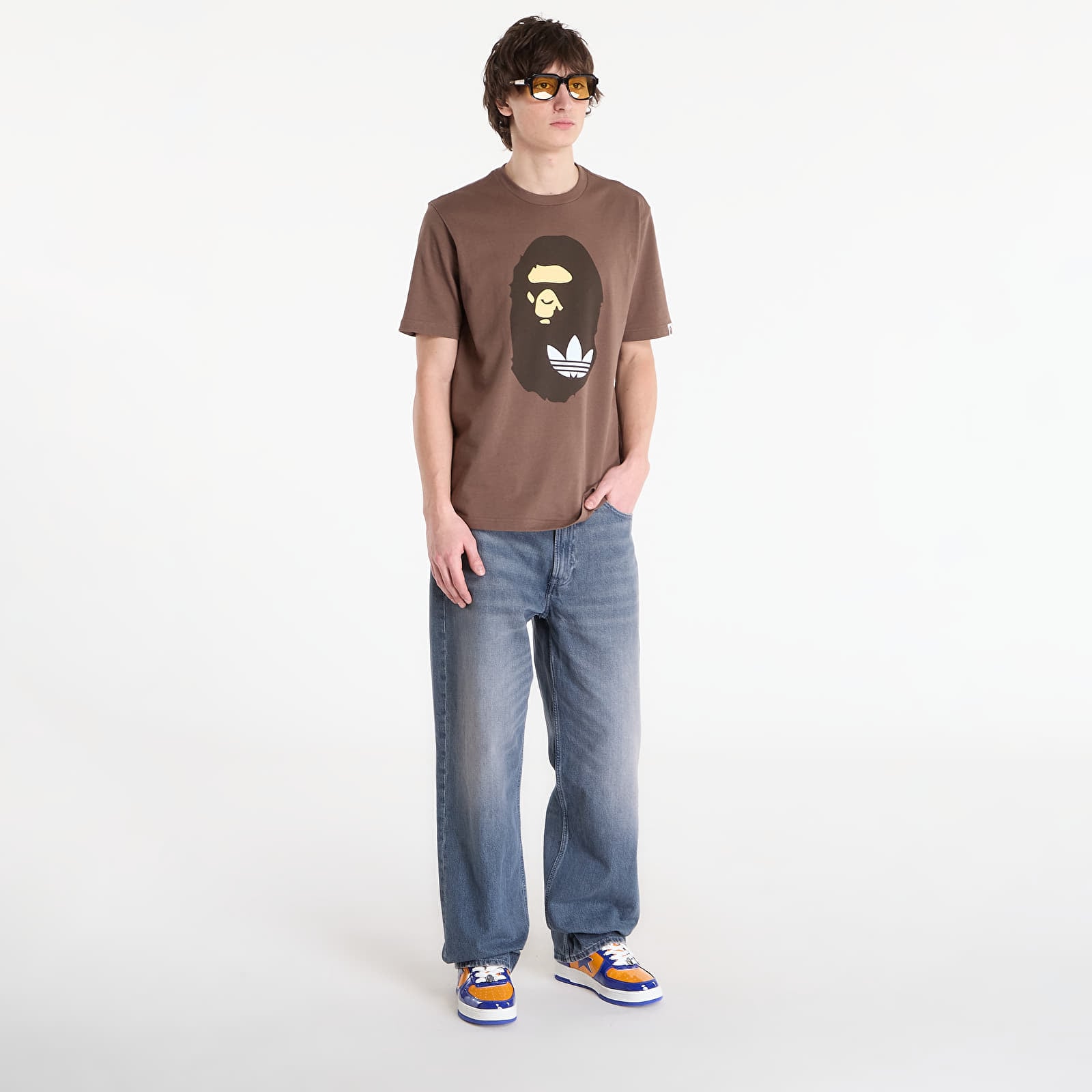T-shirts  adidas x BAPE Ssl Tee Earth Strata