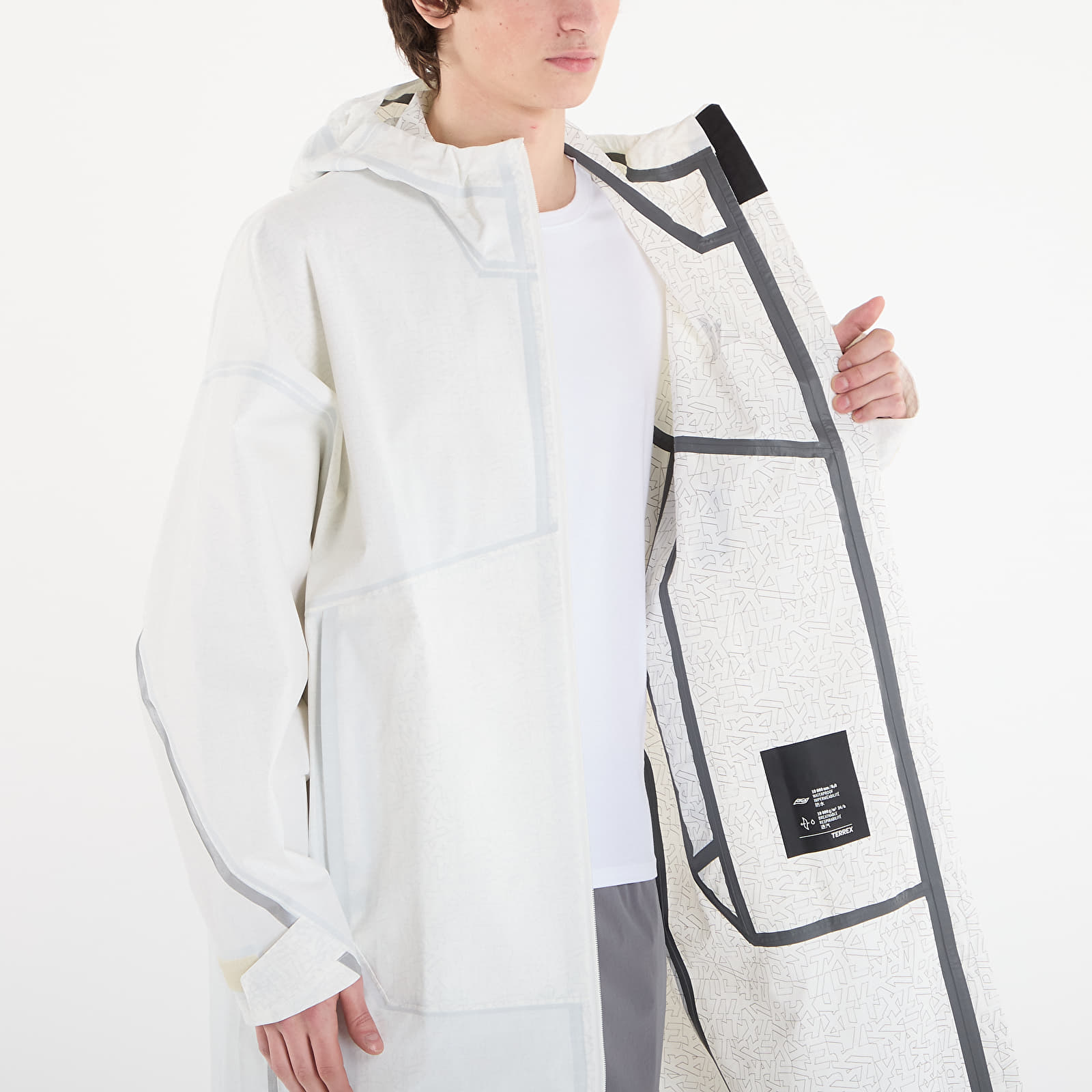 Giacche adidas Xpl Rain Parka Off White