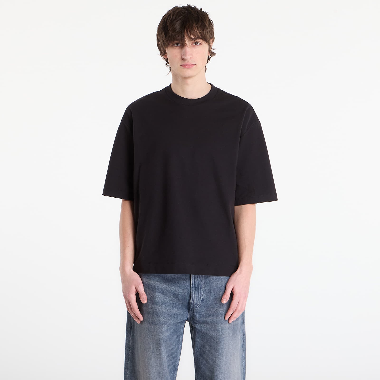 T-skjorter Calvin Klein Jeans Ss Relaxed Cooling Piqu Tee Black
