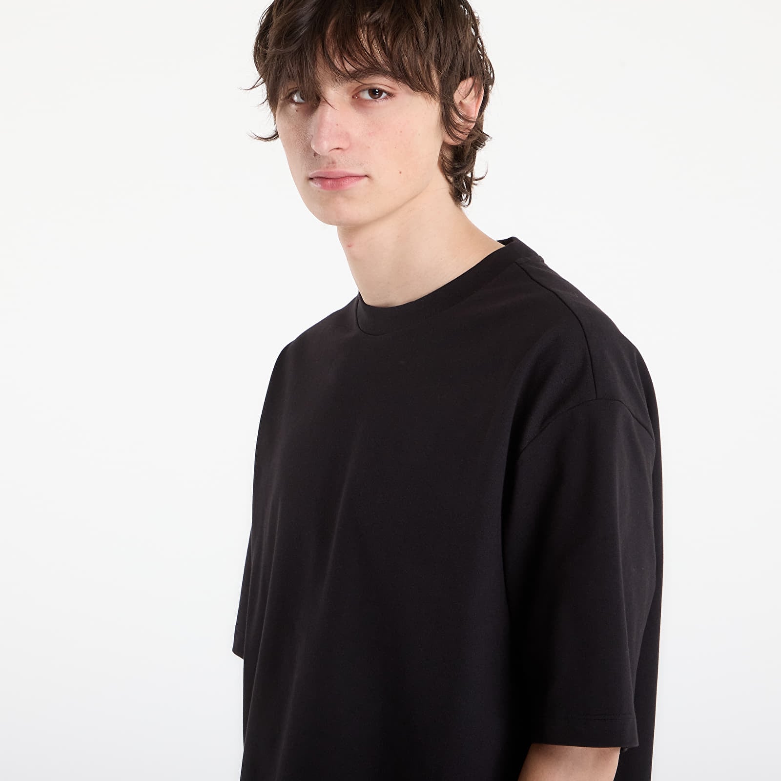 T-skjorter Calvin Klein Jeans Ss Relaxed Cooling Piqu Tee Black