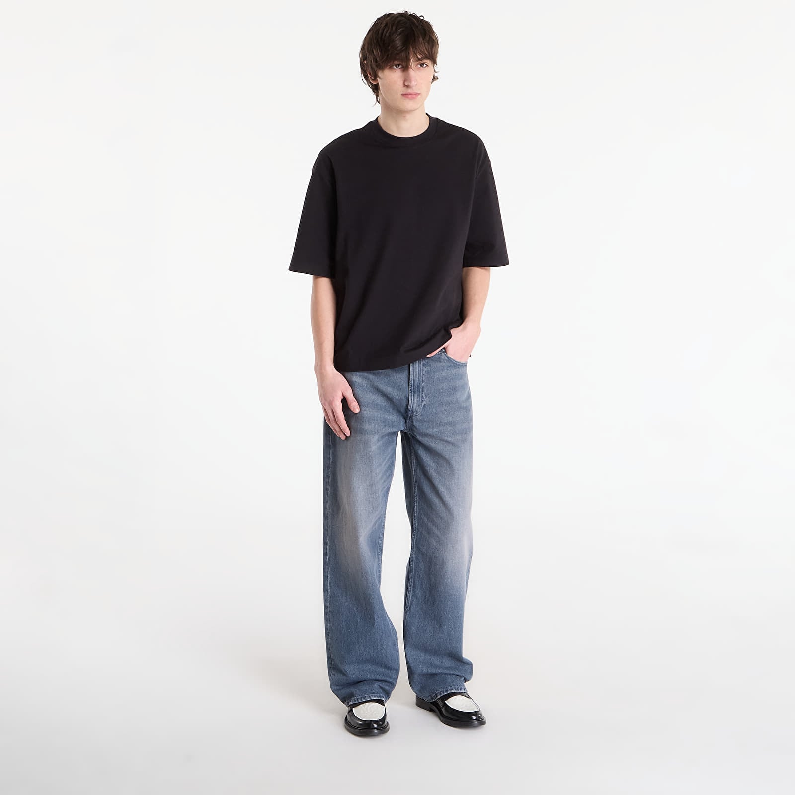 T-skjorter Calvin Klein Jeans Ss Relaxed Cooling Piqu Tee Black