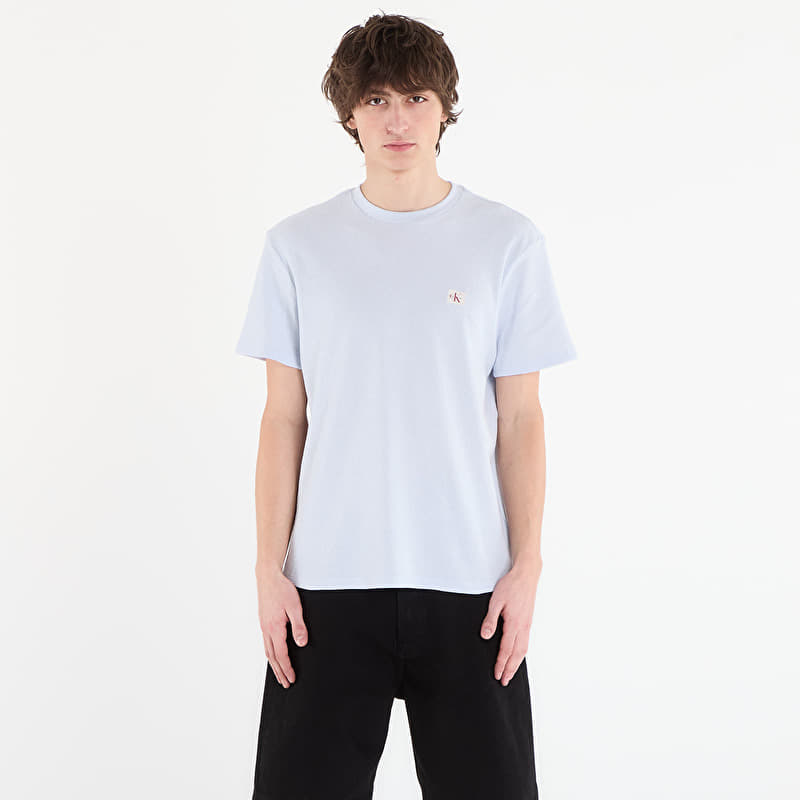 Calvin Klein Jeans Ss Waffle Badge Crew Tee Blue