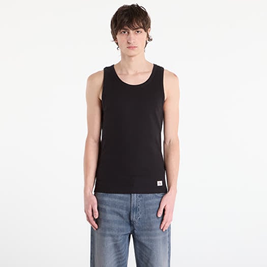 Tank Top Calvin Klein Jeans 2X2 Rib Badge Tank Black