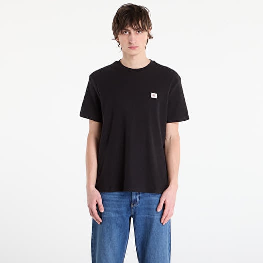 Calvin Klein Jeans Ss Waffle Badge Crew Tee Black