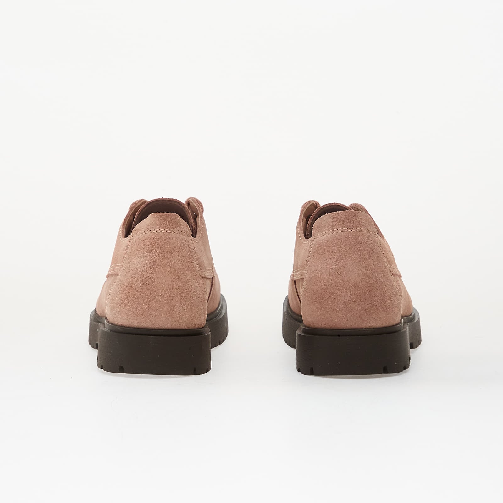 Sapatos de homem Birkenstock Highwood Moc Lace Low Suede Leather Pink Clay