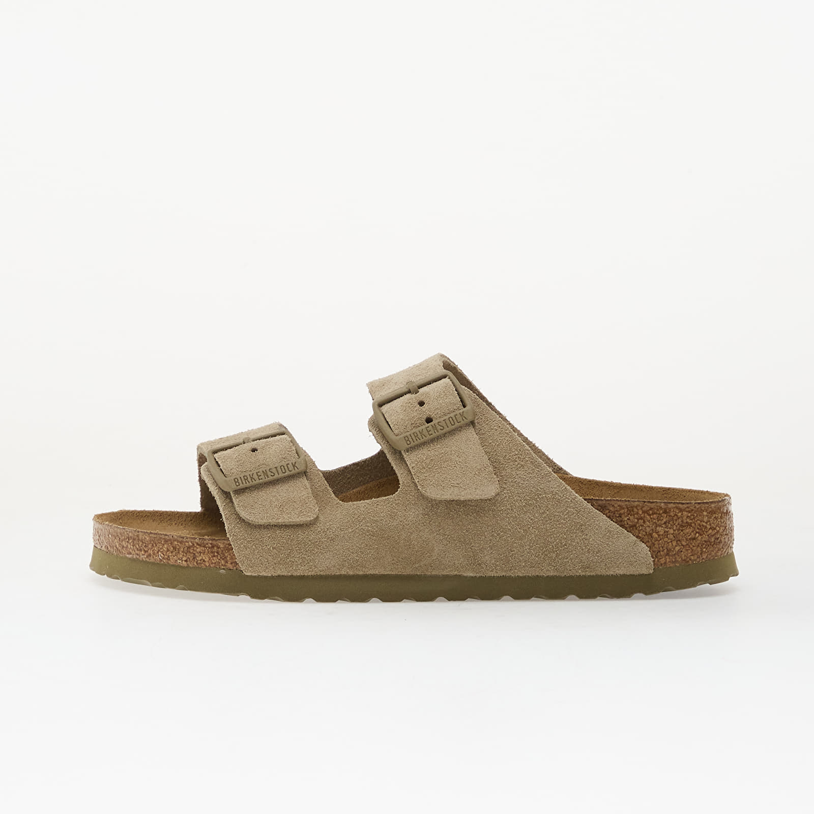 Pánské tenisky a boty Birkenstock Arizona Suede Leather Unisex Faded Khaki