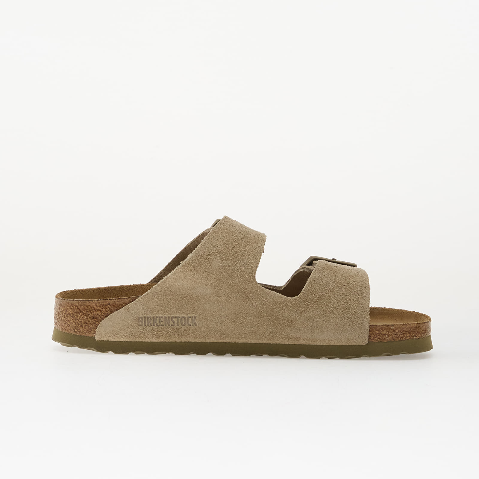 Pánské tenisky a boty Birkenstock Arizona Suede Leather Unisex Faded Khaki