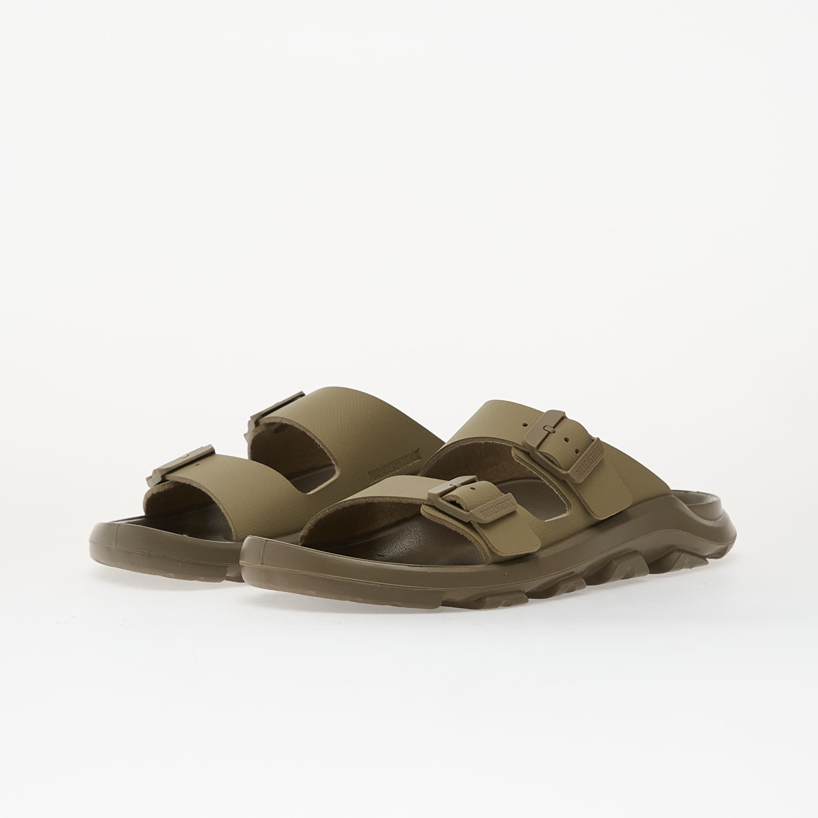 Sapatos de homem Birkenstock Mogami Terra 2 Strap Birko-Flor Unisex Apex Faded Khaki