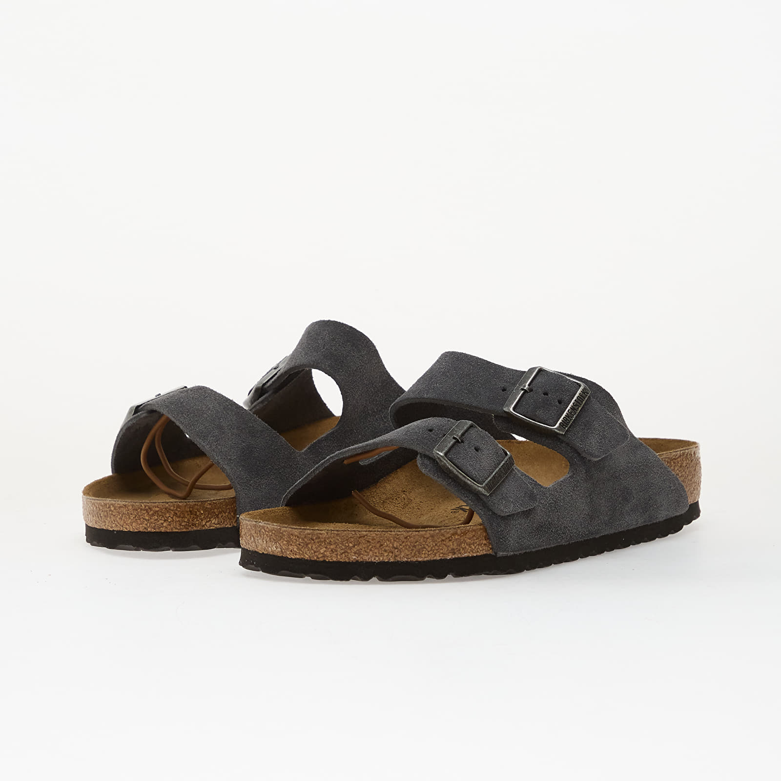 Miesten kengät Birkenstock Arizona Suede Leather Unisex Charcoal