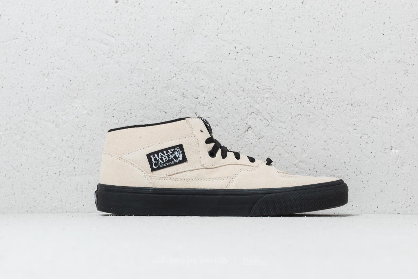 Vans half cab white black sole cheap